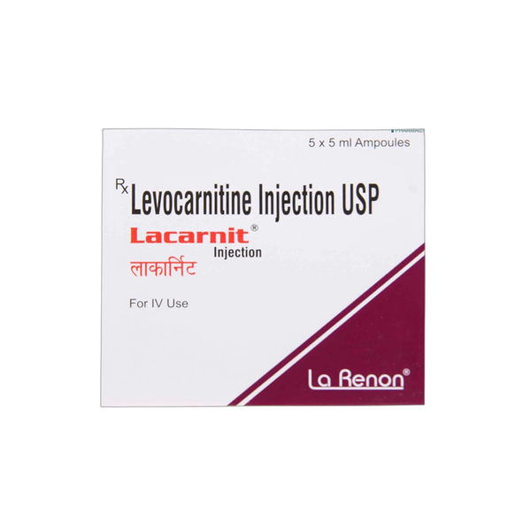 lacarnit-5ml-inj Lacarnit (Levocarnitine) Injection1g - Image 1